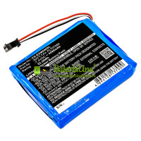 Batería de repuesto para Extech BATT-74V Ms6100 Ms6060 MS6000 Ms6200