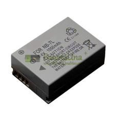 Batería de repuesto para Canon PowerShot G10 NB7L NB7LH G11 G12 SX30IS 1050mAh